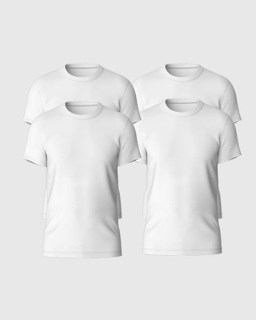 WHITE 4-Pack Short Sleeve Tee (Copy)